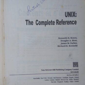 UNIX:The Complete Reference Book for Sale