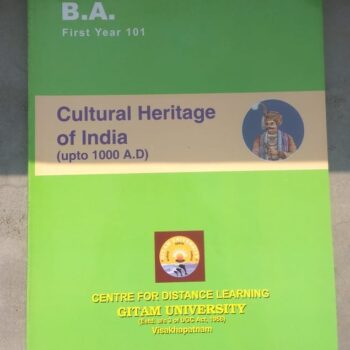 B.A. Gitam CDL 1st Year Books: Cultural Heritage of India (upto 1000 A.D)
